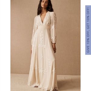 BHLDN Belize Dress Oyster size 2